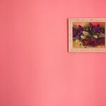 Pink and Yellow Flower Painting