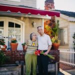 Elderly Couple Standing on the Street