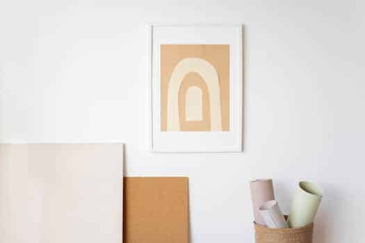 White and Brown Wall Decor