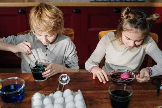 Kids Making DIY Easter Eggs