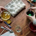 Kids Making DIY Easter Eggs