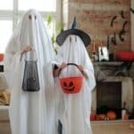 People in Ghost Costumes